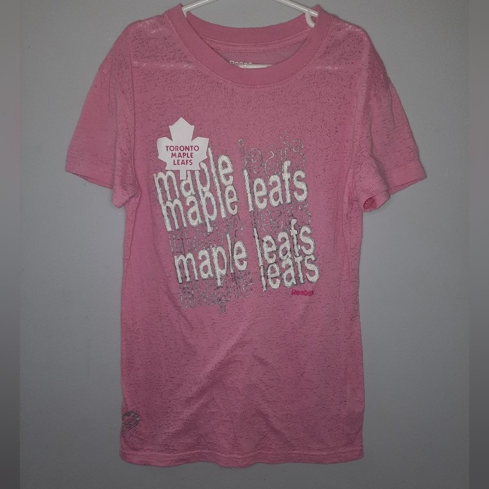 Reebok | Toronto Maple Leafs Pink Tshirt Youth XL (16)